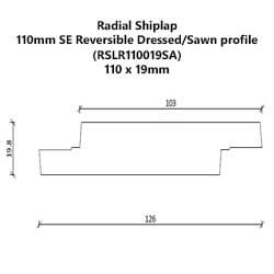 110x19 Shiplap Reversible